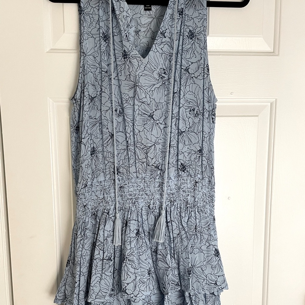 Aqua drop waist sleeveless dress size L
